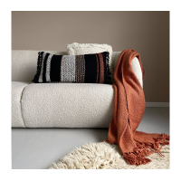 Spicy Orange solid throw Malagoon